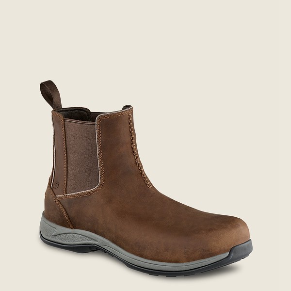 Red Wing Safety Bot Erkek - Comfortpro - 6-Inch Toe Romeo - Kahverengi - 43UBXARHC